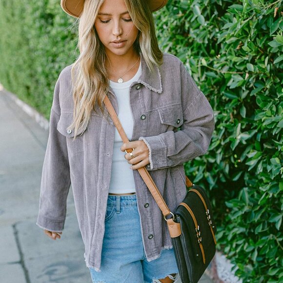 Double Compartment Faux Leather Crossbody Bag Navy Blue Zipper Closure - Picture 6 of 6